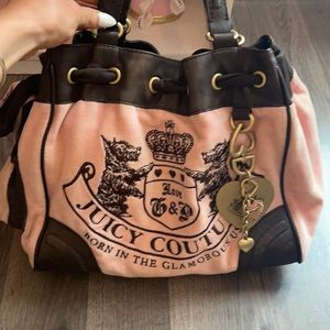 Juicy couture pink shoulder bag. Authentic.